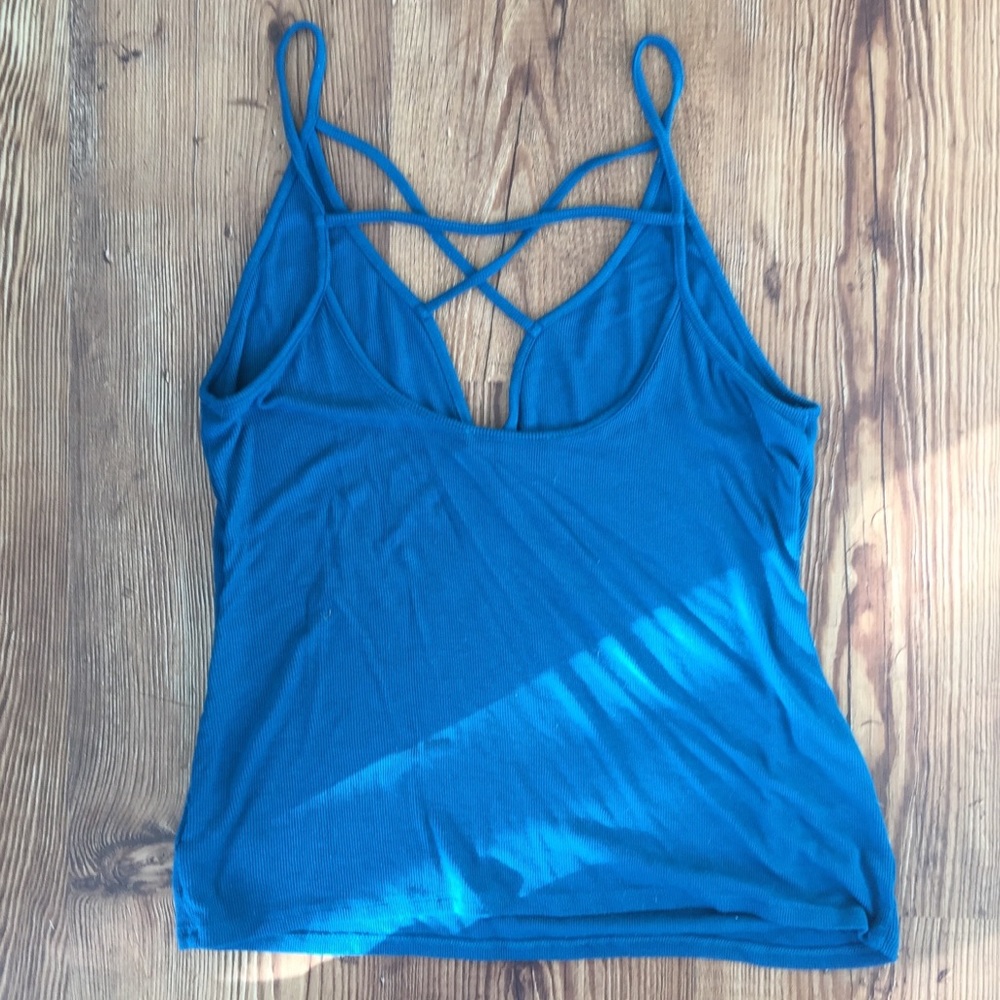 EXPRESS ONE ELEVEN Spaghetti Strap Ribbed Tank - Picture 6 of 8